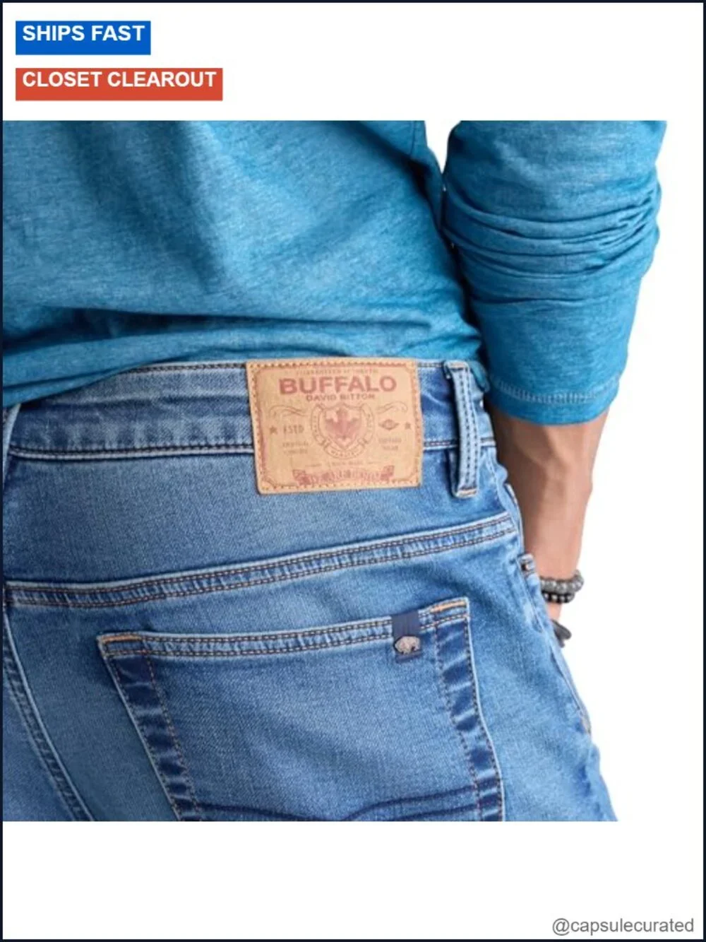 Slim Ash Jeans - Stretchy Slim Fit Five-Pocket Denim